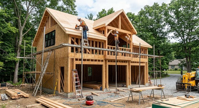 Attached Garage Construction in Cypress, TX